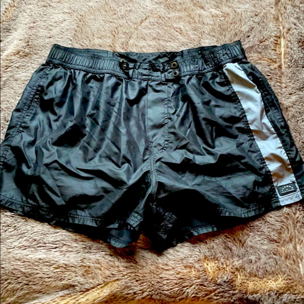 Marc Jacobs black grey swim trunks board shorts large men’s